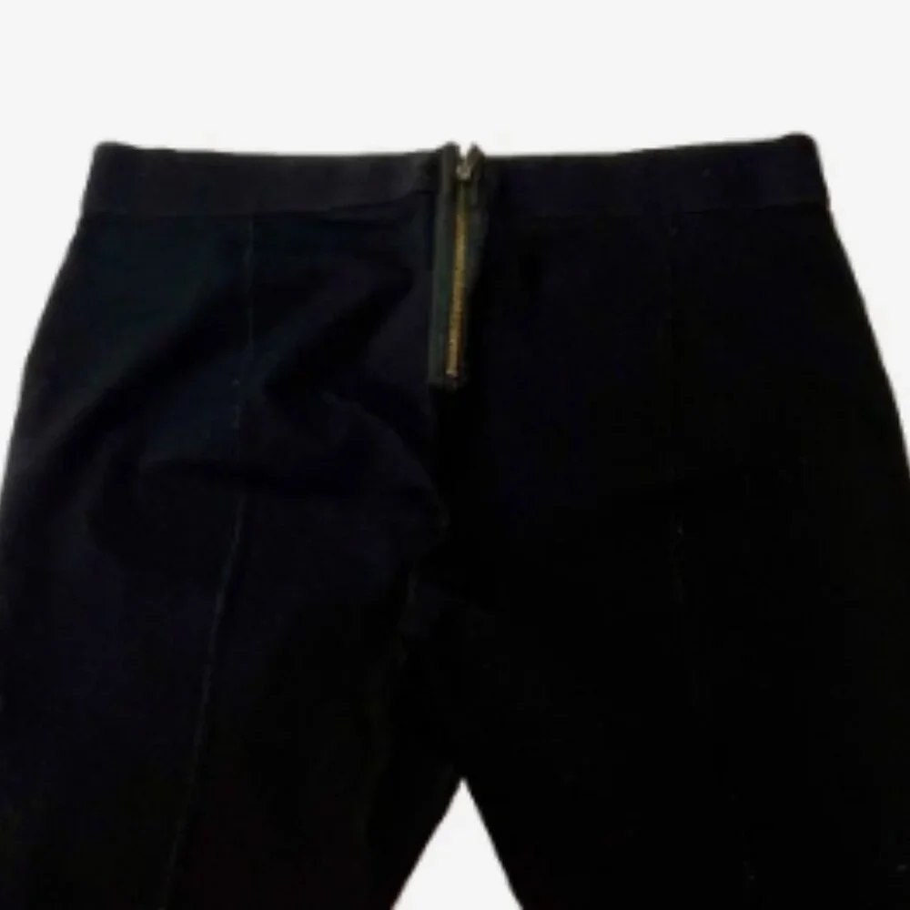 Vintage J.Crew Women’s Pixie Pant Black 8R‎ Zip Back Ponte Skinny Ankle Pants